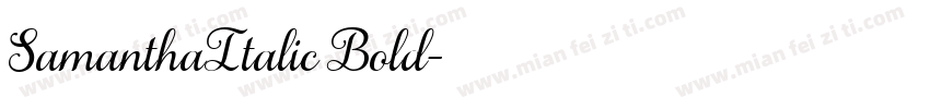 SamanthaItalic Bold字体转换